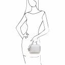 Dalia Mini-Tasche aus Saffiano Leder Weiß TL141762