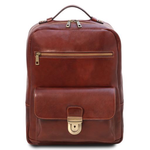 leather backpack computer bag