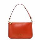 Cassandra Leather clutch handbag Brandy TL141870