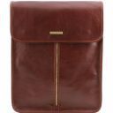 Exclusive leather shirt case Brown TL141307