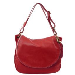 TL Bag Borsa Morbida a Tracolla con Nappa Rosso TL141110