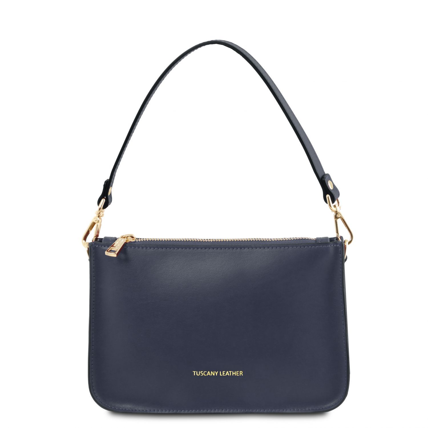 Cassandra Clutch aus Leder Dunkelblau TL141870