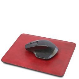 Tapis de Souris en Cuir Rouge TL141891