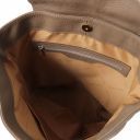 TL Bag Soft Leather Backpack for Women Dark Taupe TL141706