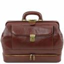Giotto Exclusive Double-bottom Leather Doctor bag Brown TL141297