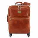 TL Voyager 4 Wheels Vertical Leather Trolley Мед TL141911