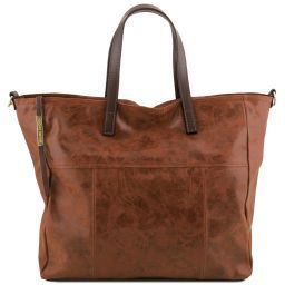 Annie Borsa shopping TL SMART in pelle effetto invecchiato Cannella TL141552