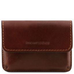 Exclusive Leather Business Cards Holder Brown TL141378