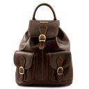 Tokyo Leather Backpack Dark Brown TL9035