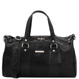 Lucrezia Leather maxi duffle bag Black TL141977