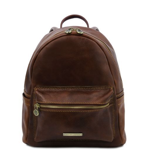 Sydney Leather Backpack Темно-коричневый TL141979