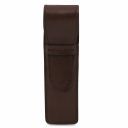 Эксклюзивный кожаный футляр для ручки Темно-коричневый TL141274