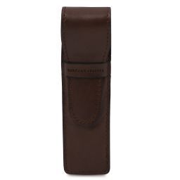 Exclusive leather pen holder Dark Brown TL141274
