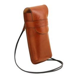Exclusive Leather Crossbody Case for Glasses Honey TL141282