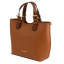 TL Bag Saffiano Leather Tote Cognac TL141696