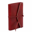 Tagebuch / Notizbuch aus Leder Rot TL142027