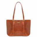 Annalisa Leather Shopping bag With two Handles Honey TL141710