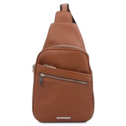 Albert Soft Leather Crossover bag Коньяк TL142022