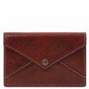 Leather Business Card / Credit Card Holder Brown TL142036