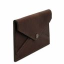 Leather Business Card / Credit Card Holder Dark Brown TL142036