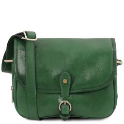Alessia Borsa a Tracolla in Pelle Verde Foresta TL142020