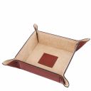 Exclusive Leather Valet Tray Large Size Honey TL141271