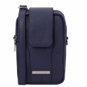 TL Bag Sac Bandoulière Pour Portable en Cuir Souple Bleu foncé TL141698