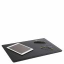 Premium Office Set Leather Desk Pad, Mouse pad and Valet Tray Black TL142088