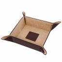 Premium Office Set Sottomano da Scrivania, Tappetino per Mouse e Vuotatasche in Pelle Testa di Moro TL142088
