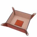 Premium Office Set Sous-main de Bureau, Tapis de Souris et Videpoches en Cuir Miel TL142088