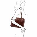 Ravenna Damen Business Tasche aus Leder Braun TL141795