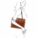 Ravenna Damen Business Tasche aus Leder Honig TL141795