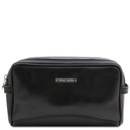 Igor Trousse de Toilette en Cuir Noir TL140850