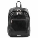 Perth Rucksack aus Leder 2 Fächer Schwarz TL142049