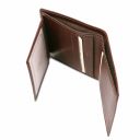 Exklusive Brieftasche Für Herren aus Leder mit 3 Scheinfächern Braun TL142057