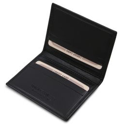 Elegante Porta Tarjetas en Piel Negro TL142063
