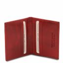 Esclusivo Portacarte in Pelle Rosso TL142063