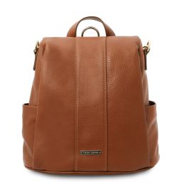 TL Bag Soft Leather Backpack Cognac TL142138