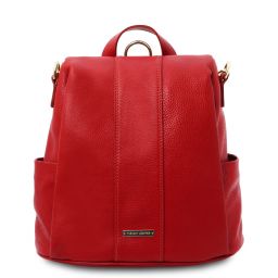 TL Bag Mochila en Piel Suave Rojo Lipstick TL142138