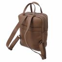 TL Bag 2 Compartments Soft Leather Backpack Dark Taupe TL142136
