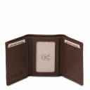 Exclusive Soft 3 Fold Leather Wallet Dark Brown TL142086