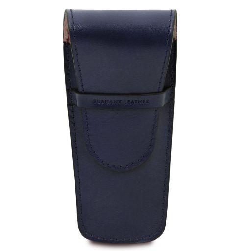 Exclusive Leather 2 Slots Pen/watch Holder Dark Blue TL142130