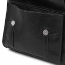 Nagoya Кожаный рюкзак для ноутбука с отделением впереди Черный TL142137