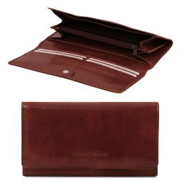Exclusive Leather Wallet for Women Brown TL140787