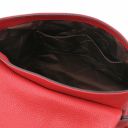 Capri Soft leather shoulder bag and 3 fold leather wallet with coin pocket Lipstick Red TL142150