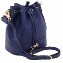 TL Bag Borsa Secchiello in Pelle Blu scuro TL142146
