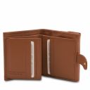 Procida Ledertasche und Brieftasche aus Leder mit 3 Scheinfächern und Münzfach Cognac TL142151
