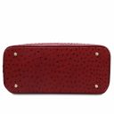 TL Bag Handbag in Ostrich-print Leather Red TL142120