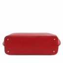 Pantelleria Shopping Tasche aus Leder und Brieftasche aus Leder mit 3 Scheinfächern und Münzfach Lipstick Rot TL142157