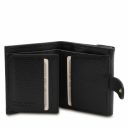 Pantelleria Leather Shopping bag and 3 Fold Leather Wallet With Coin Pocket Черный TL142157